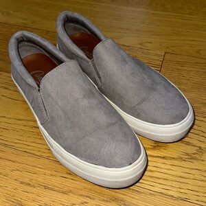 Candie’s Grey Suede Slip On Sneakers